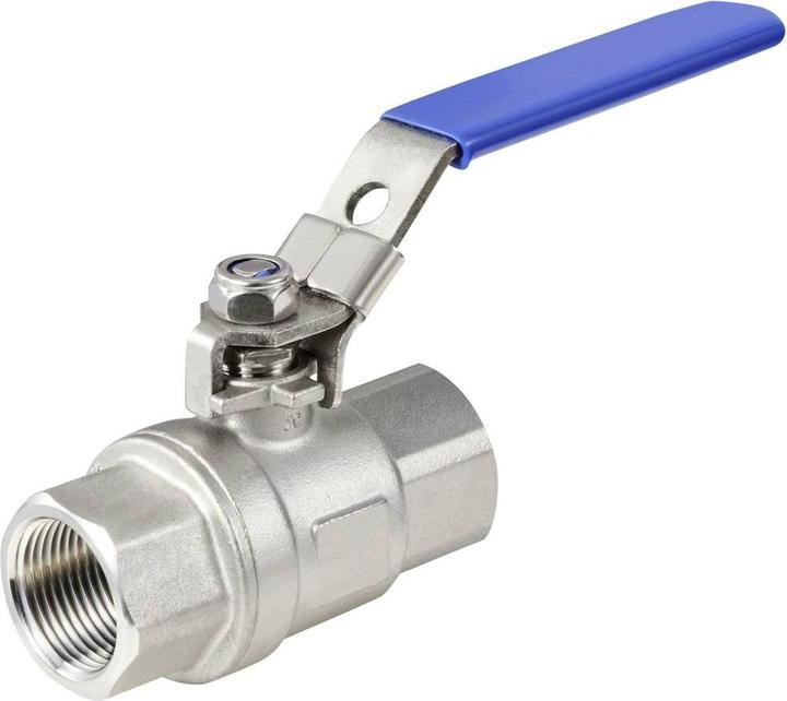 Tru Components TC-2PC-DN20-316 TC-12770352 Standard-Kugelhahn Innengewinde: G3/4