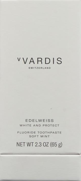 Actual product image vVardis EDELWEISS White & Protect Toothpaste Soft Mint (50 ml)