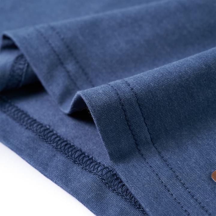 Immagine prodotto VidaXL Camicia da bambino a maniche lunghe blu melange 140,Materiale: 60 (140)