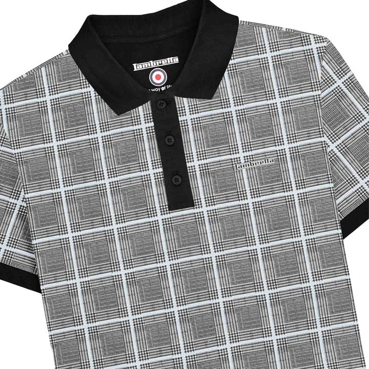 Immagine prodotto Lambretta SS25 Maglietta Polo Grande e Alto Assegno Principe di Galles Uomo (3XL)