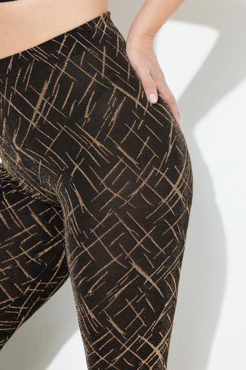 Produktbild Ulla Popken Strumpf-Leggings, gemustert, Glitter (42, 44)