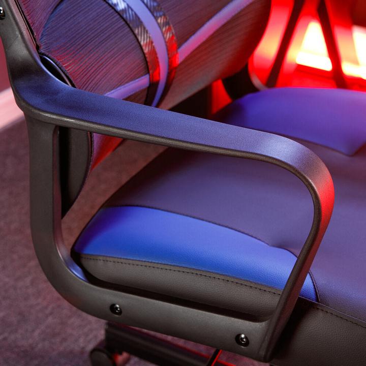 Produktbild X Rocker Chaise de jeu compacte Helix Bleu