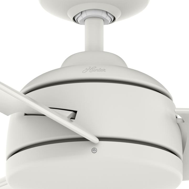 Produktbild Hunter Fans Outdoor Deckenventilator Trimaran Weiss mit Wandschalter (41.30 dB)