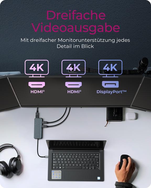 Produktbild Icy Box IB-DK4060-CPD (USB-C, 12 Ports)