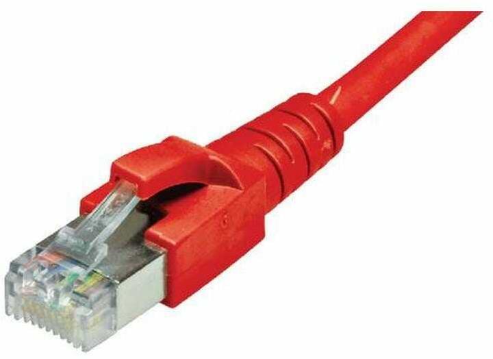 Dätwyler Câble patch : S/FTP, 10m, rouge (S/FTP, CAT6a, 10 m)