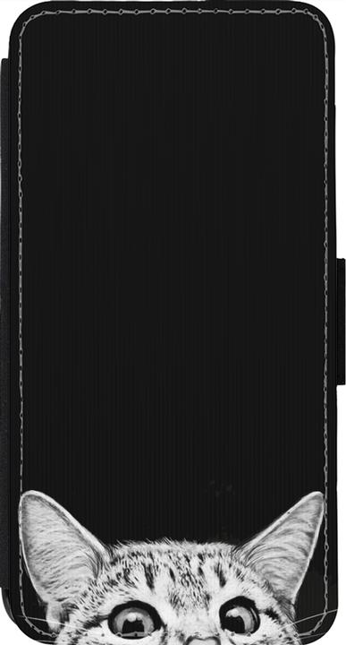 Actual product image PhoneLook Coque Wallet noir Cat Looking Up Black (Apple iPhone 14 Pro)