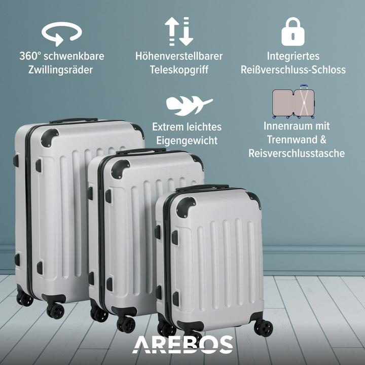 Actual product image Arebos Suitcase (94 l, M (50 - 90l), L (90 - 115l), XL (from 140l))