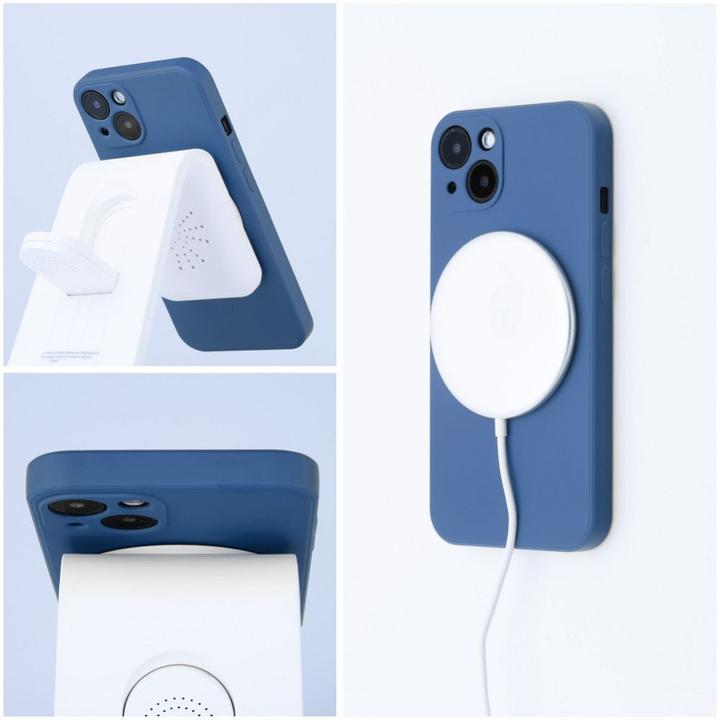 Actual product image OEM Back panel cover SILICONE MAG COVER case compatible with MagSafe for IPHONE 16 Plus blue (Apple iPhone 16 Plus)