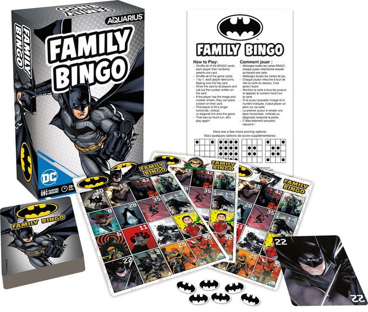 Image du produit Aquarius DC Comics jeu de plateau Family Bingo Batman *ANGLAIS* (Anglais)