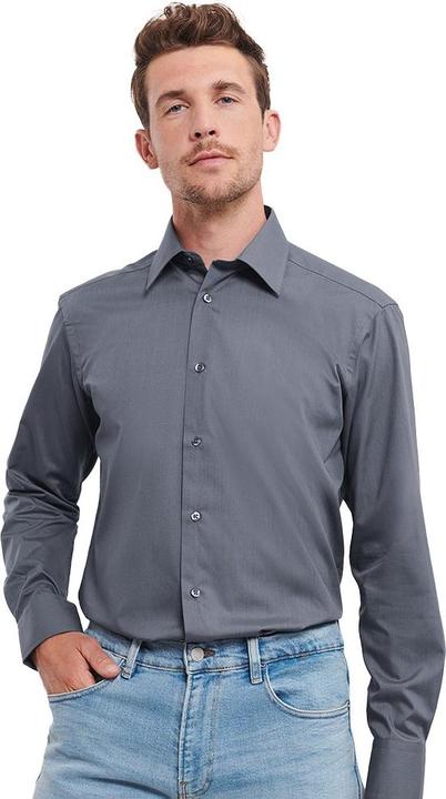 Produktbild Russell Polycotton Pflegeleichtes Langarmhemd Formal (4XL)