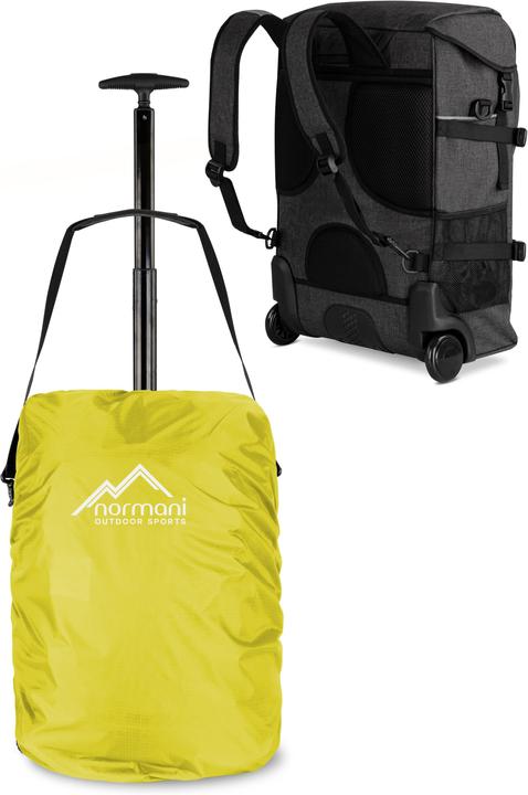 Normani Rucksack mit Trolleyfunktion 37 L und Regenüberzug (37 l, Handgepäck (bis 50l))