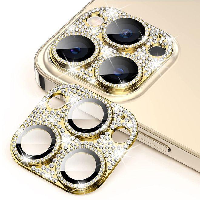 Actual product image Enkay Glass beads metal and tempered glass camera protection (1 Piece, Apple iPhone 16 Pro, Apple iPhone 16 Pro Max)