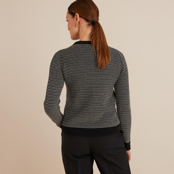 Actual product image Anne Weyburn Cardigan with round neckline (42)