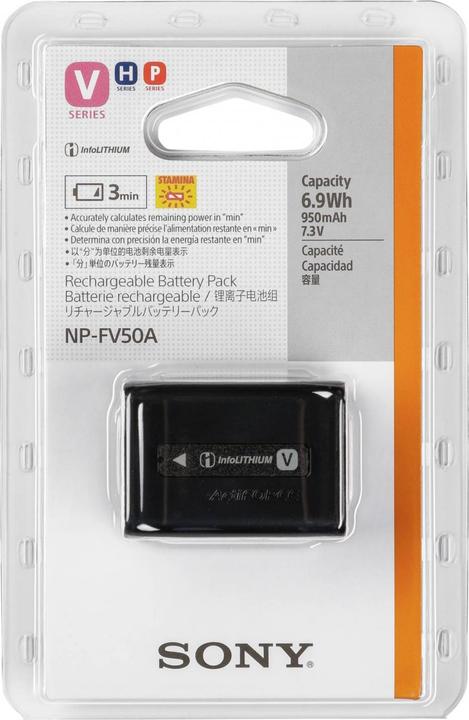 Image du produit Sony NP-FV50A Batterie Li-Ion pour série V (Batterie de l'appareil photo)