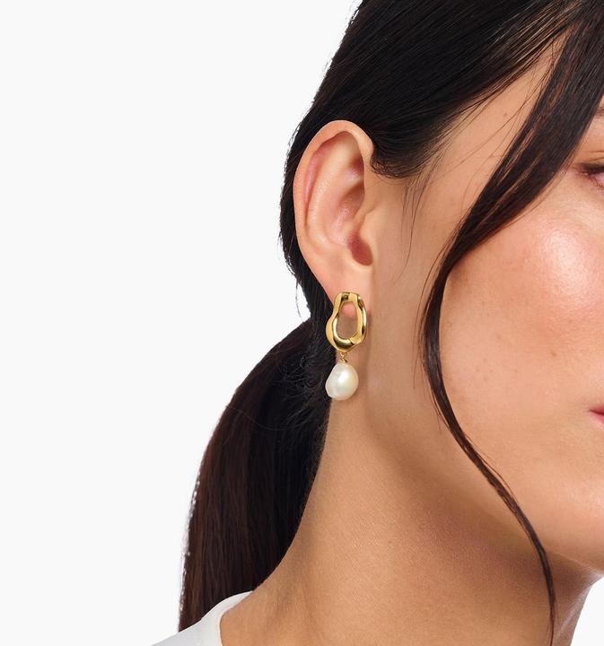 Immagine prodotto Thomas Sabo Ohrringe mit Perle Natural Beauty vergoldet (Argento 925)