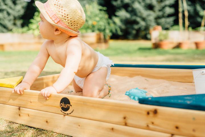 Produktbild Plum Spielsandkasten mit Staufach und Schutzhülle