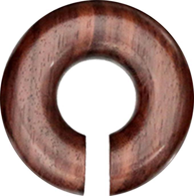 Star Piercing Ohrgewicht Donut aus Narra Holz (ohne Messing, Organisch)