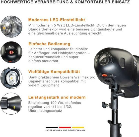 Produktbild Walimex pro Newcomer 100 II Set Single (100 W, Set)