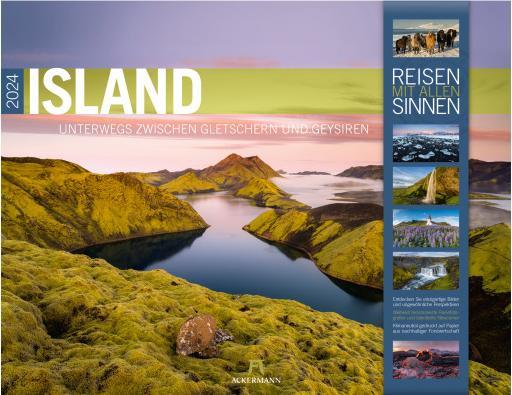 Produktbild Island - Unterwegs zwischen Gletschern und Geysiren Kalender 2024 (54 x 42 cm, Deutsch)