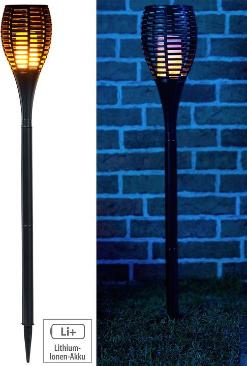 Actual product image Luminea LED Garden Torch with Realistic Flame Flicker
