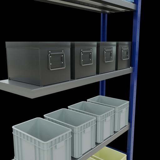 Actual product image Schulte Lagertechnik MULTIplus250 boltless add-on bay system with length bolts