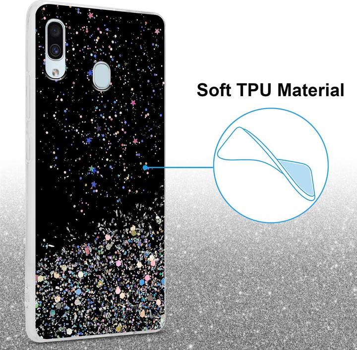 Image du produit Cadorabo Couverture TPU paillettes scintillantes (Samsung Galaxy A40)
