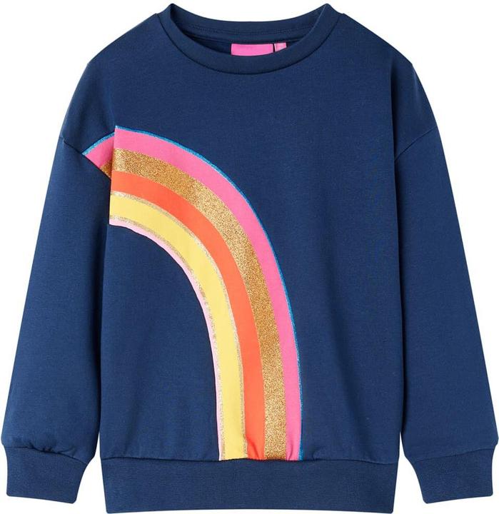 VidaXL Kinder-Sweatshirt Marineblau 104,Material: 95 % Baumwolle. 5 (104)