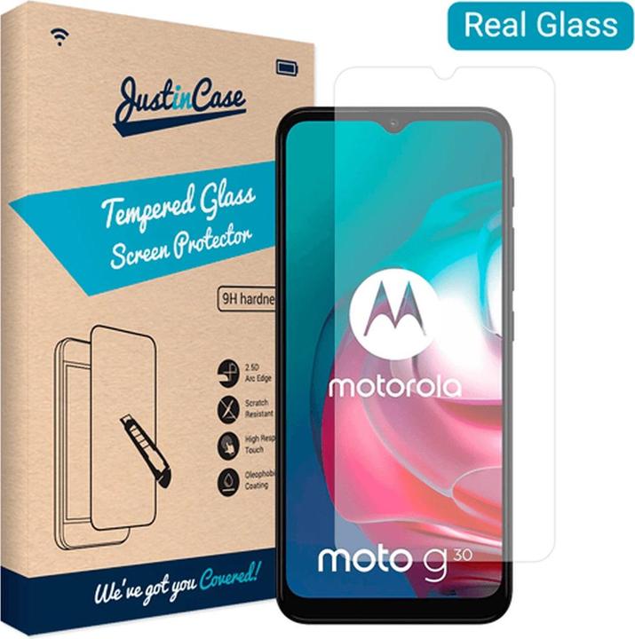 Produktbild Just in Case GehÃ¤rtetes Glas Clear Displayshutzfolie Motorola Moto G10/G30 (1 Stück, Motorola Moto G30, Motorola Moto G10)