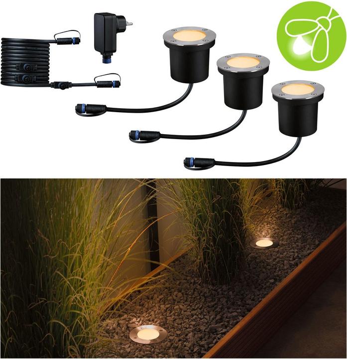 Produktbild Paulmann Outdoor Plug & Shine Floor Starterset Insect Friendly (360 lm, IP67)