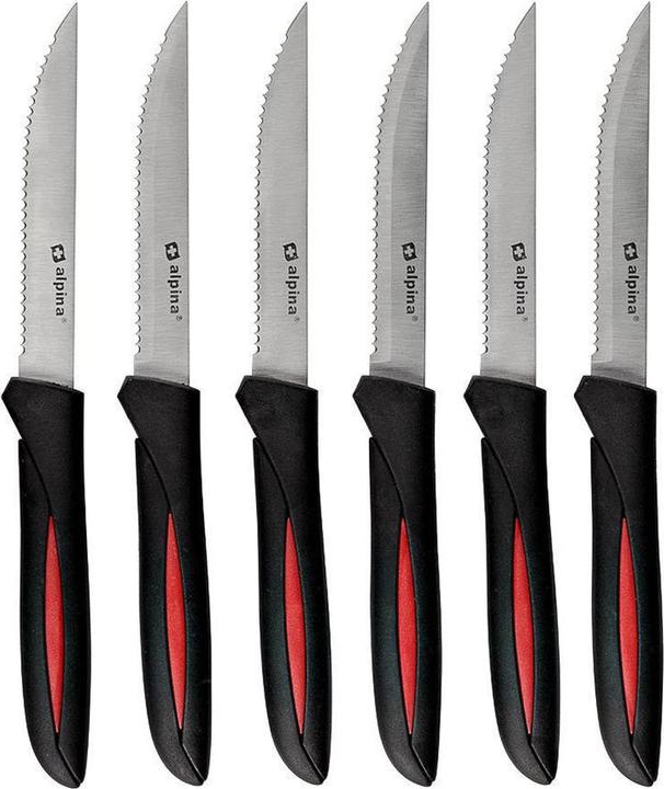 alpina Couteau à steak 6pcs 22.8cm SS/PP (6 pièce(s), Couteau)