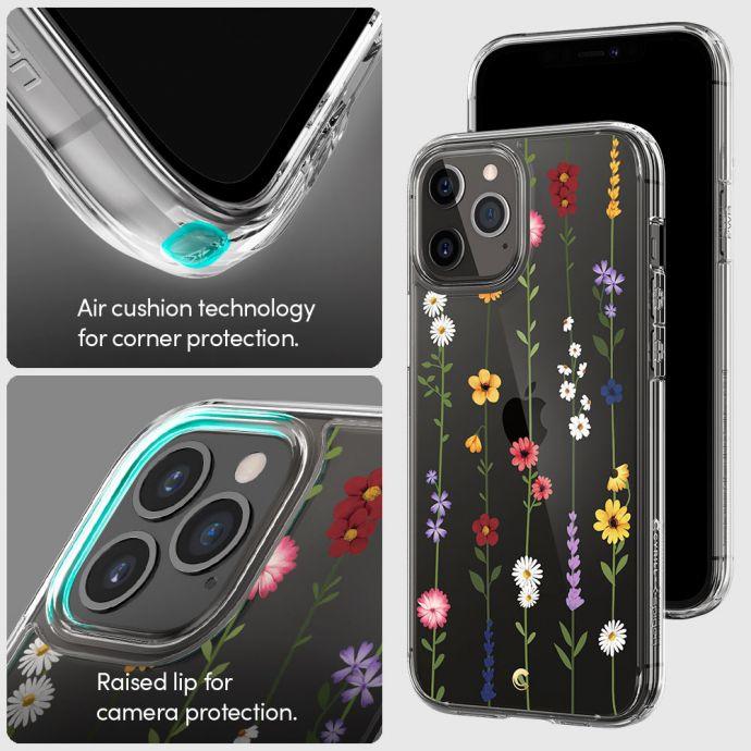 Actual product image Spigen Cyrill Cecile case for iPhone 12 / 12 Pro flower garden (Apple iPhone 12, Apple iPhone 12 Pro)