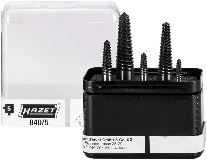 Produktbild HAZET Schraubenausdreher Satz 840/5 ∙ Anzahl Werkzeuge: 5