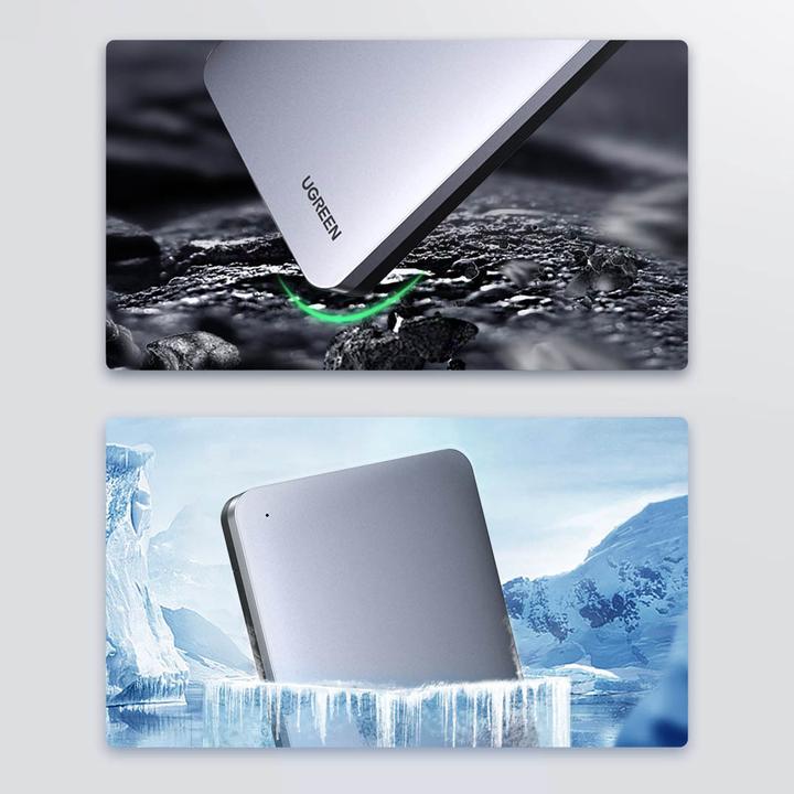 Productafbeelding Ugreen USB 3.1 Type-C HDD/SSD Aluminium Behuizing 2,5" (2.5")