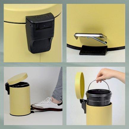 Image du produit Kela Poubelle Monaco jaune (3 l)