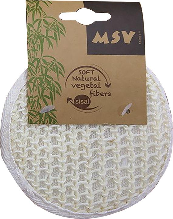 Immagine prodotto MSV Spugna esfoliante in sisal 15 x 12,5 cm, bianco