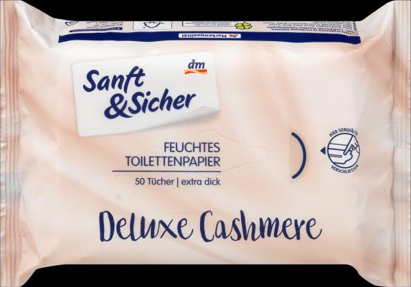 dm Sanft&Sicher Feuchtes Toilettenpapier Deluxe Cashmere Nachfüllpack