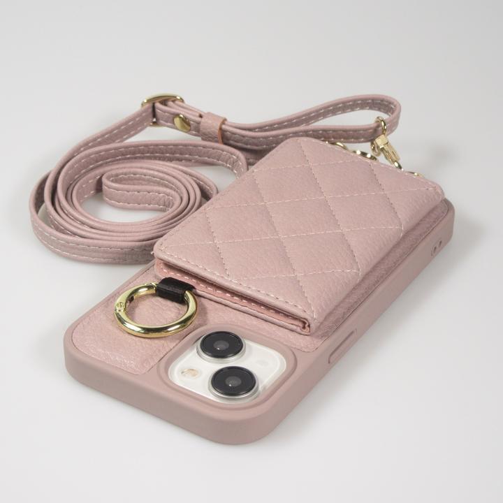 Actual product image PhoneLook Hülle Gepolstertes Leder mit Spiegel und Kartenfach grosse abnehmbare Riemen (Apple iPhone 15)