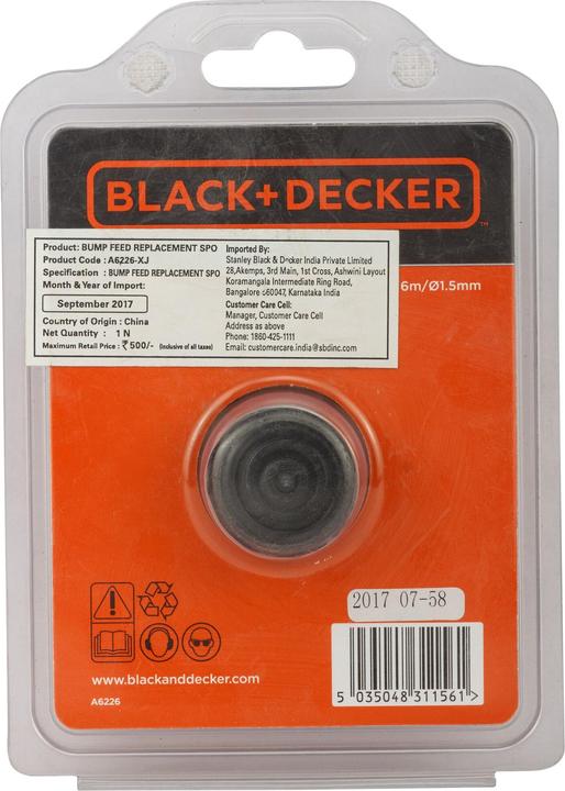 Produktbild Black & Decker Rasentrimmer-Fadenspule (Rasentrimmer, Trimmerfaden + Fadenspule)