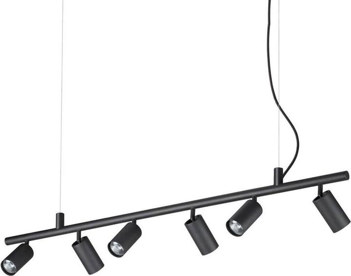 Produktbild Ideal lux DYNAMITE GU10 Pendelleuchte 6x dimmbar Schwarz warmweiss 231396 (GU10, 640 lm)