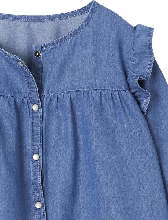 Produktbild Vertbaudet Mädchen Jeansbluse mit Volants (134)
