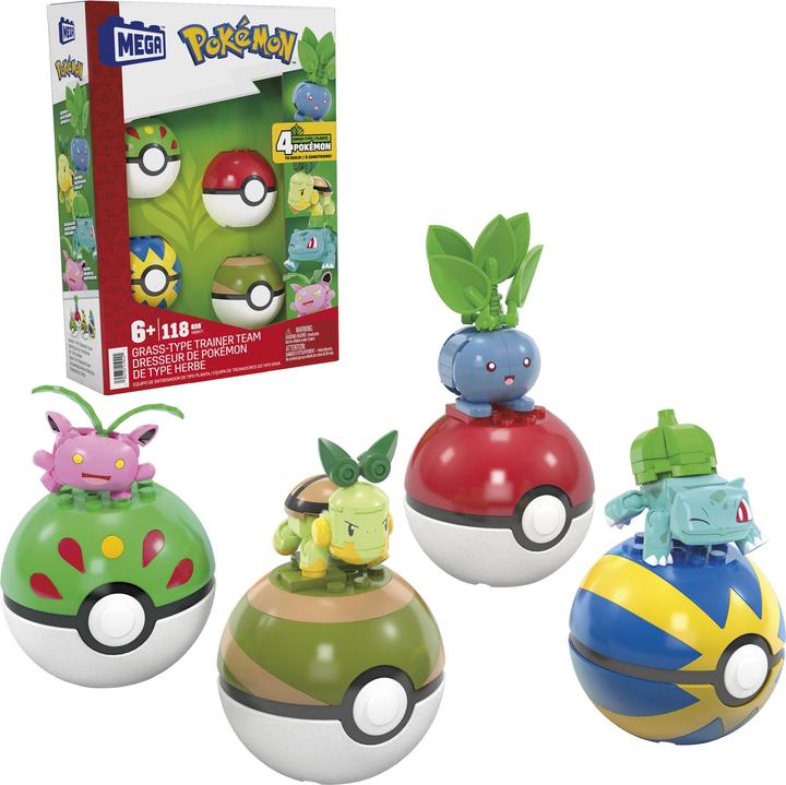 Image du produit MEGA Pokémon 4 types de plantes Set Pokémon