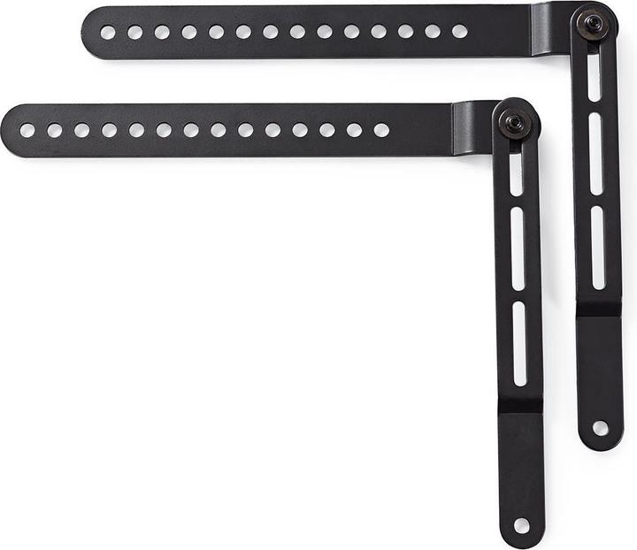 Produktbild Nedis Soundbar Halterung Universal Verbunden mit dem TV 10 kg Drehbar drehbar Stahl Schwarz (1 Stk., Wandmontage, Drehbar)