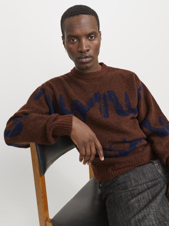 Actual product image Jack & Jones Jorollie Knit Crew Neck Styd Aw24 (XXL)