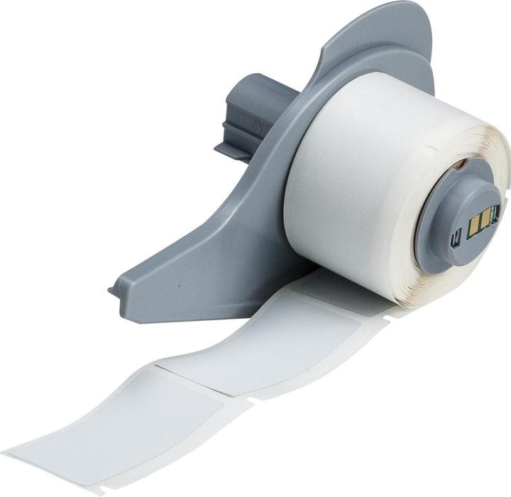 Produktbild Brady M7-20-486, metallisierter Polyester, Silber, matt, 25.40 x 50.80 mm, extra stark haftend (10