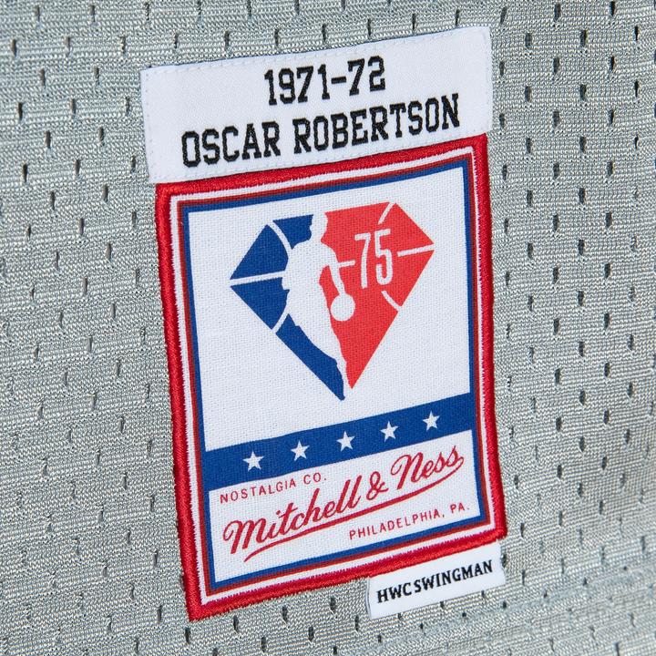 Actual product image Mitchell & Ness jerey milwaukee buck ocar roberton 75th nba (S)