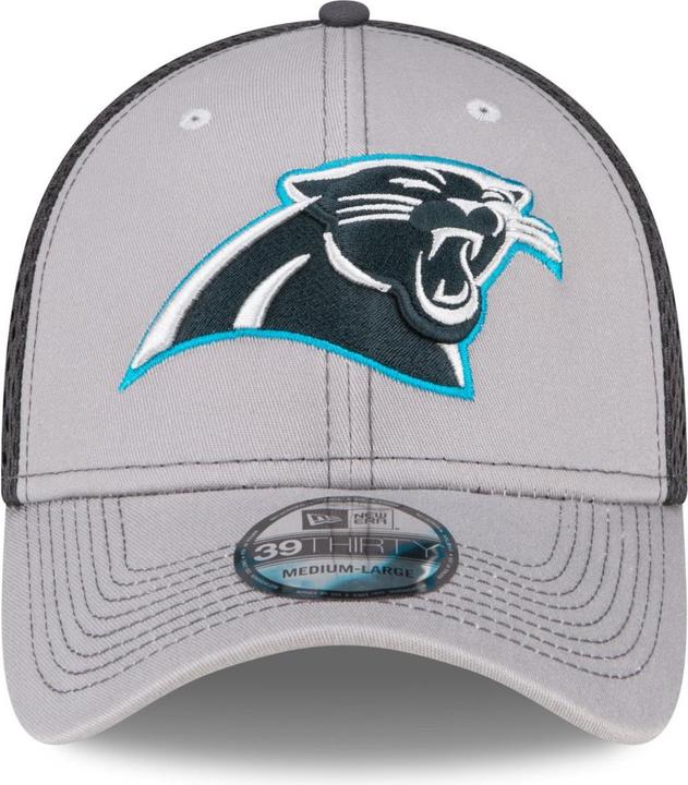 Actual product image New Era 39Thirty Stretch Mesh Cap - Carolina Panthers (S, M)