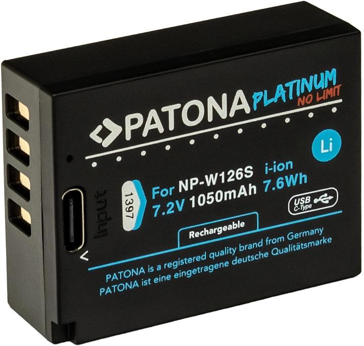 Actual product image Patona Platinum USB-C Fujifilm NP-W126S (Camera battery)
