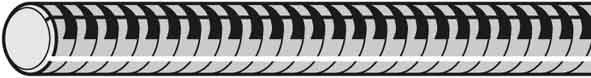 Actual product image Legrand LEG CM801714 Threaded rod TF 8x1000 V4A stainless steel V4A (1.4404)