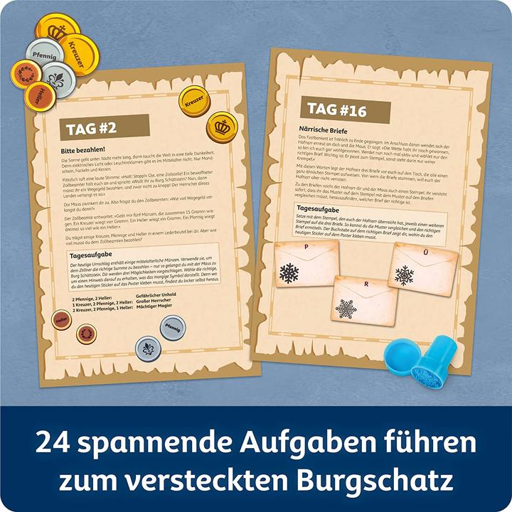 Produktbild Franzis Escape-Adventskalender mit der Maus - Der versteckte Burgschatz