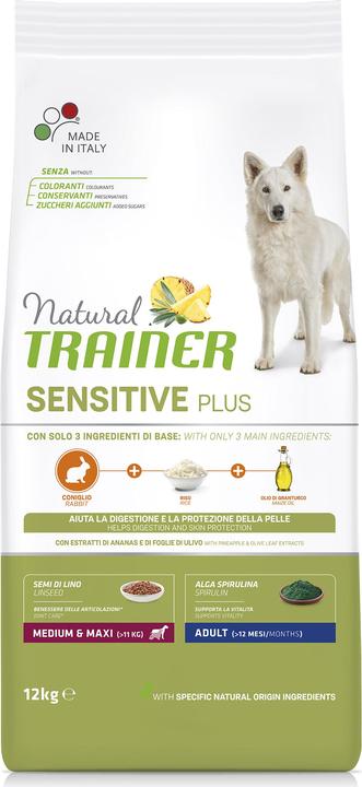 Actual product image Natural Trainer Dog Food Sensitive Plus Medium & Maxi Adult Rabbit (Adult, 12000 g)